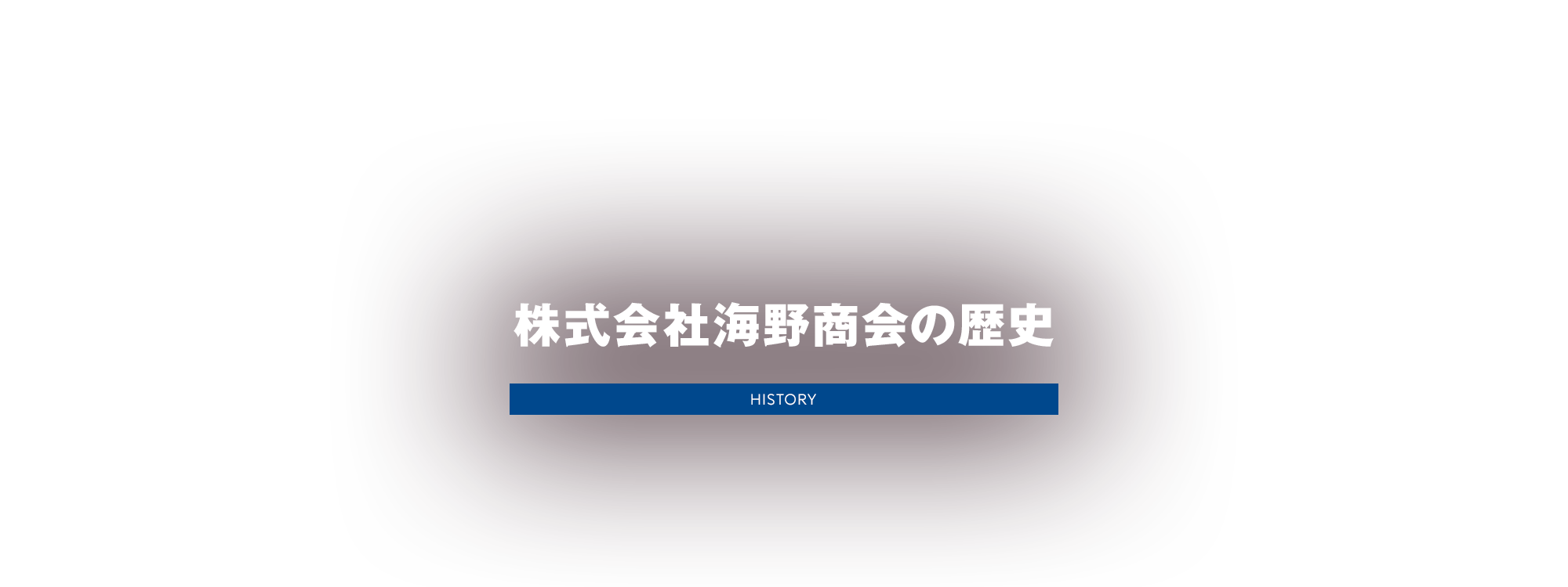 株式会社海野商会の歴史